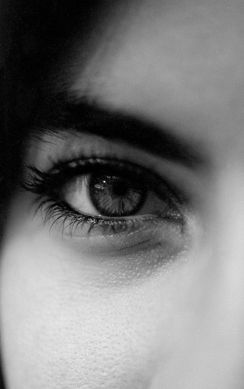 the eye of woman close up