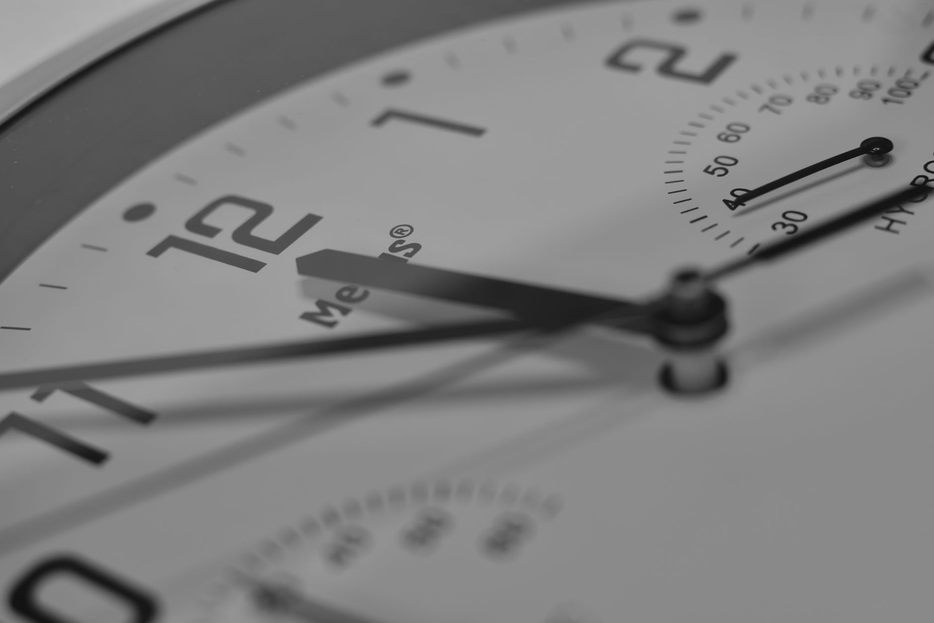close up on hands of clock